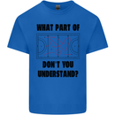 What Part of Hockey Dont You Understand Ice Kids T-Shirt Childrens Royal Blue