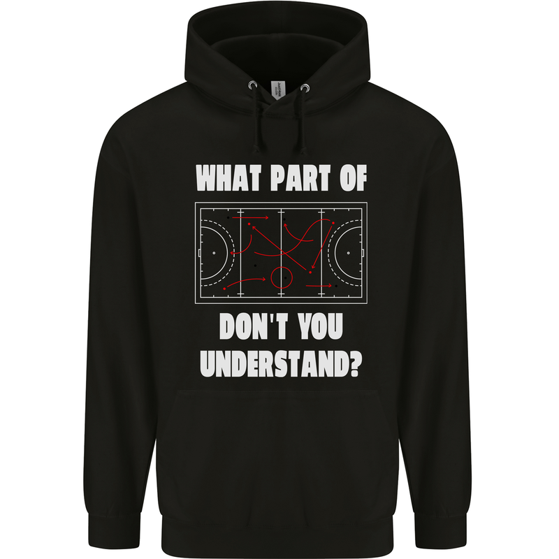 What Part of Hockey Dont You Understand Ice Mens 80% Cotton Hoodie Black