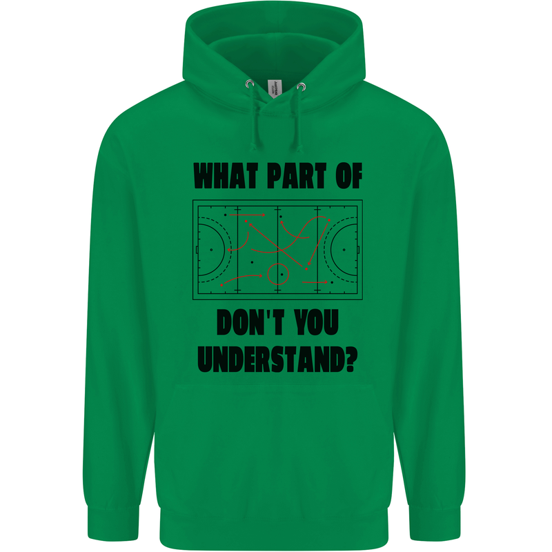 What Part of Hockey Dont You Understand Ice Mens 80% Cotton Hoodie Irish Green