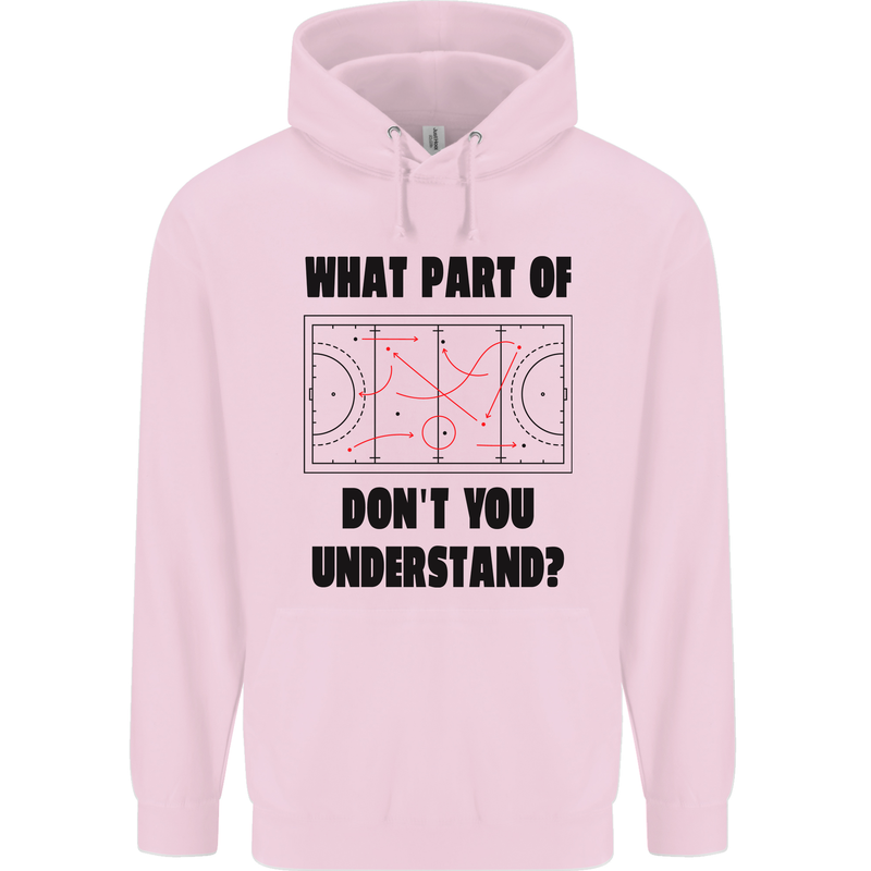 What Part of Hockey Dont You Understand Ice Mens 80% Cotton Hoodie Light Pink