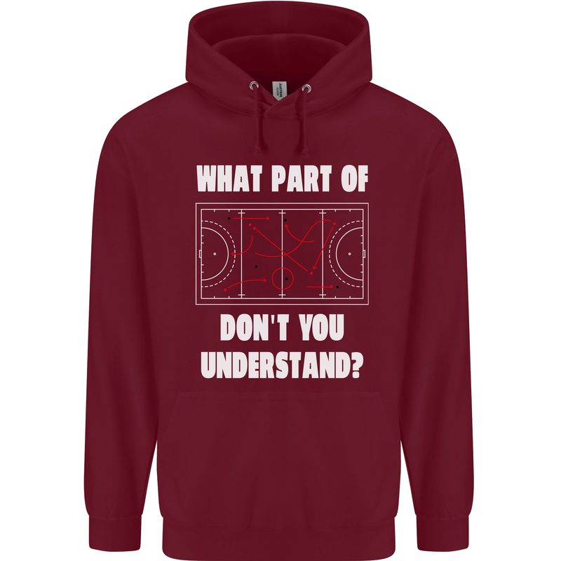 What Part of Hockey Dont You Understand Ice Mens 80% Cotton Hoodie Maroon