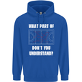 What Part of Hockey Dont You Understand Ice Mens 80% Cotton Hoodie Royal Blue