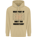 What Part of Hockey Dont You Understand Ice Mens 80% Cotton Hoodie Sand