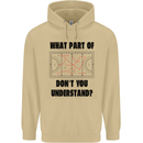 What Part of Hockey Dont You Understand Ice Mens 80% Cotton Hoodie Sand