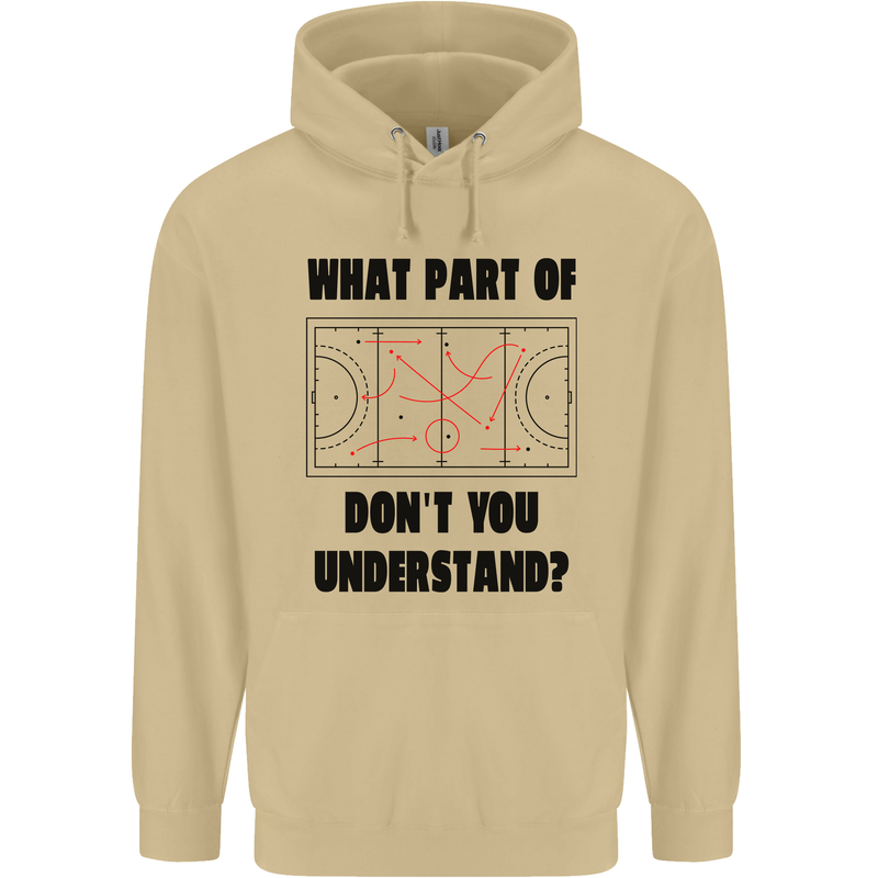 What Part of Hockey Dont You Understand Ice Mens 80% Cotton Hoodie Sand