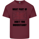 What Part of Hockey Dont You Understand Ice Mens Cotton T-Shirt Tee Top Maroon