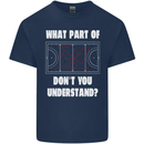 What Part of Hockey Dont You Understand Ice Mens Cotton T-Shirt Tee Top Navy Blue