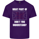 What Part of Hockey Dont You Understand Ice Mens Cotton T-Shirt Tee Top Purple