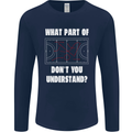What Part of Hockey Dont You Understand Ice Mens Long Sleeve T-Shirt Navy Blue
