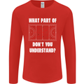 What Part of Hockey Dont You Understand Ice Mens Long Sleeve T-Shirt Red