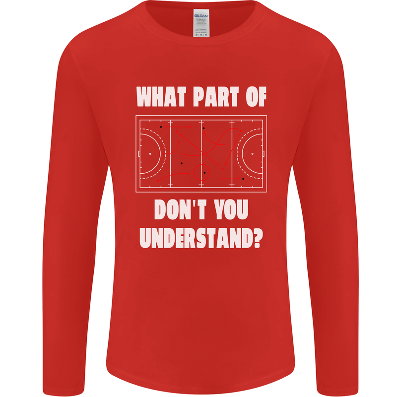 What Part of Hockey Dont You Understand Ice Mens Long Sleeve T-Shirt Red