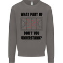 What Part of Hockey Dont You Understand Ice Mens Sweatshirt Jumper Charcoal