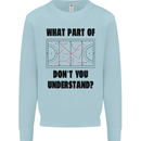 What Part of Hockey Dont You Understand Ice Mens Sweatshirt Jumper Light Blue