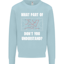 What Part of Hockey Dont You Understand Ice Mens Sweatshirt Jumper Light Blue