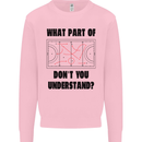 What Part of Hockey Dont You Understand Ice Mens Sweatshirt Jumper Light Pink