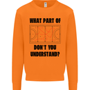 What Part of Hockey Dont You Understand Ice Mens Sweatshirt Jumper Orange