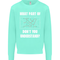 What Part of Hockey Dont You Understand Ice Mens Sweatshirt Jumper Peppermint