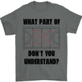 What Part of Hockey Dont You Understand Ice Mens T-Shirt 100% Cotton Charcoal