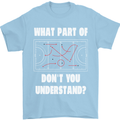 What Part of Hockey Dont You Understand Ice Mens T-Shirt 100% Cotton Light Blue