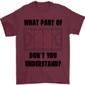 What Part of Hockey Dont You Understand Ice Mens T-Shirt 100% Cotton Maroon