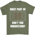 What Part of Hockey Dont You Understand Ice Mens T-Shirt 100% Cotton Military Green