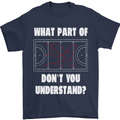 What Part of Hockey Dont You Understand Ice Mens T-Shirt 100% Cotton Navy Blue