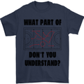 What Part of Hockey Dont You Understand Ice Mens T-Shirt 100% Cotton Navy Blue