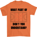 What Part of Hockey Dont You Understand Ice Mens T-Shirt 100% Cotton Orange