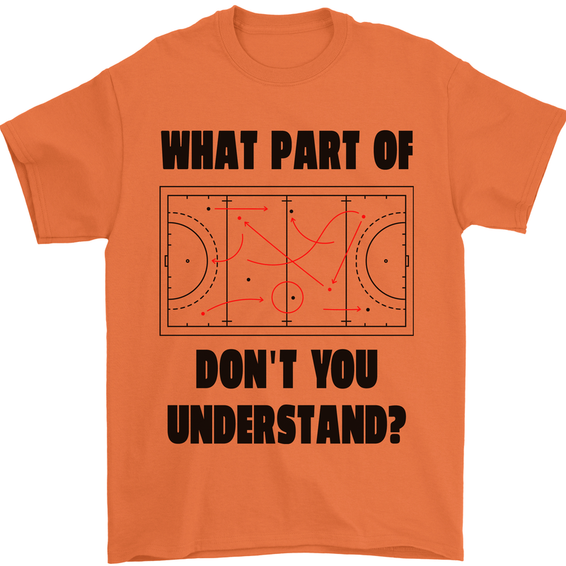 What Part of Hockey Dont You Understand Ice Mens T-Shirt 100% Cotton Orange