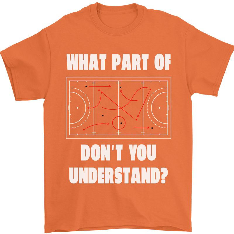 What Part of Hockey Dont You Understand Ice Mens T-Shirt 100% Cotton Orange