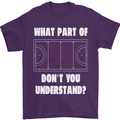 What Part of Hockey Dont You Understand Ice Mens T-Shirt 100% Cotton Purple