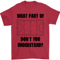 What Part of Hockey Dont You Understand Ice Mens T-Shirt 100% Cotton Red