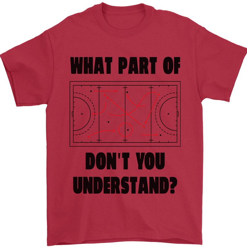 What Part of Hockey Dont You Understand Ice Mens T-Shirt 100% Cotton Red