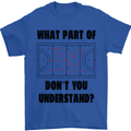 What Part of Hockey Dont You Understand Ice Mens T-Shirt 100% Cotton Royal Blue