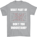 What Part of Hockey Dont You Understand Ice Mens T-Shirt 100% Cotton Sports Grey