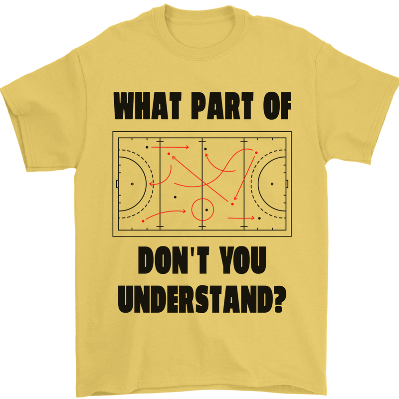 What Part of Hockey Dont You Understand Ice Mens T-Shirt 100% Cotton Yellow