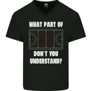 What Part of Hockey Dont You Understand Ice Mens V-Neck Cotton T-Shirt Black