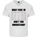 What Part of Hockey Dont You Understand Ice Mens V-Neck Cotton T-Shirt White