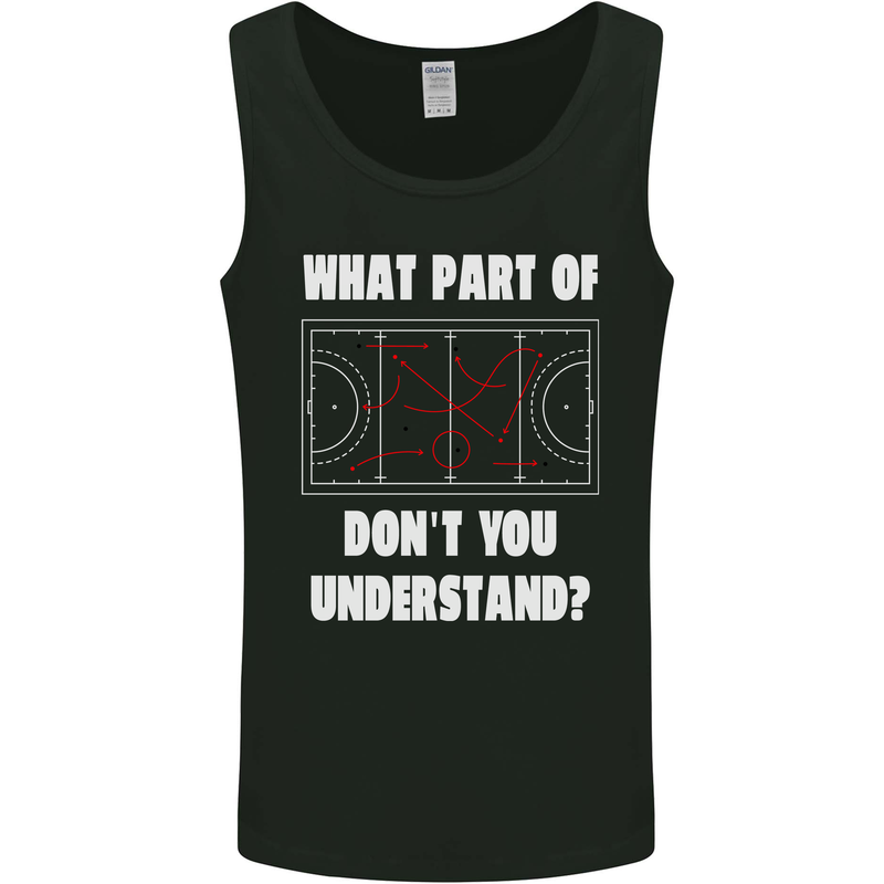 What Part of Hockey Dont You Understand Ice Mens Vest Tank Top Black