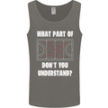 What Part of Hockey Dont You Understand Ice Mens Vest Tank Top Charcoal