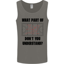 What Part of Hockey Dont You Understand Ice Mens Vest Tank Top Charcoal
