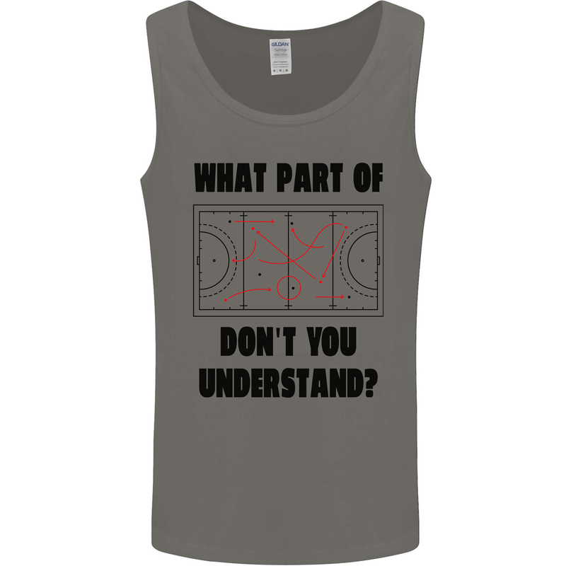 What Part of Hockey Dont You Understand Ice Mens Vest Tank Top Charcoal