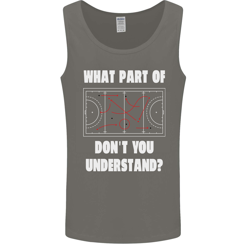 What Part of Hockey Dont You Understand Ice Mens Vest Tank Top Charcoal