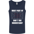 What Part of Hockey Dont You Understand Ice Mens Vest Tank Top Navy Blue