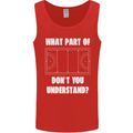 What Part of Hockey Dont You Understand Ice Mens Vest Tank Top Red