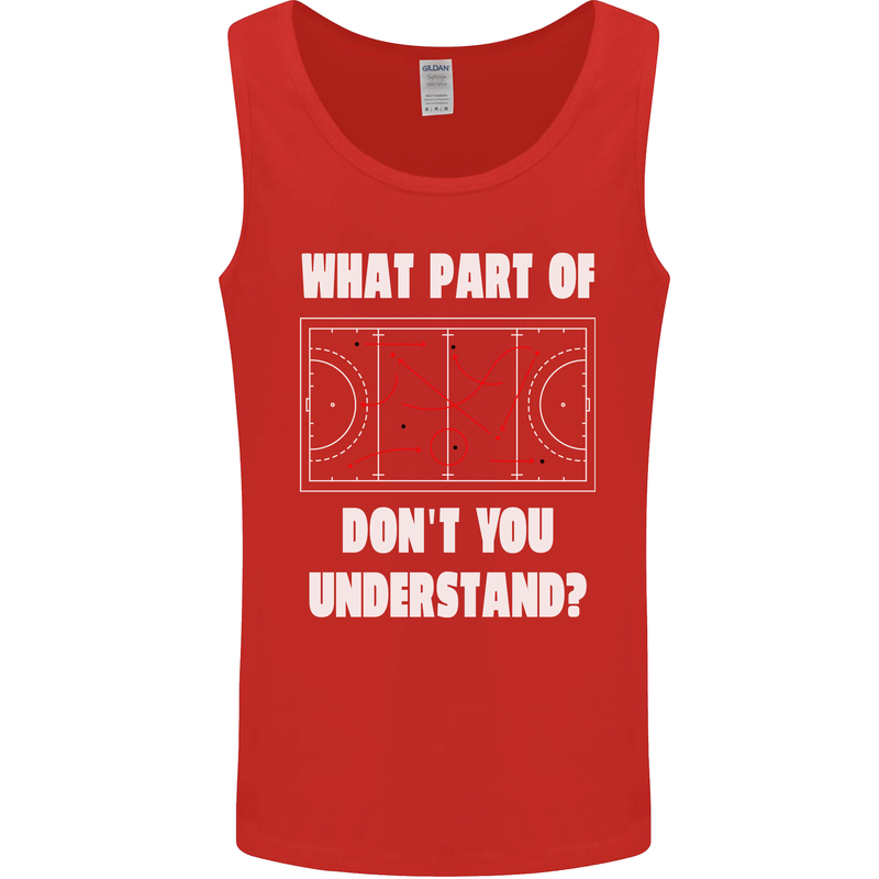 What Part of Hockey Dont You Understand Ice Mens Vest Tank Top Red
