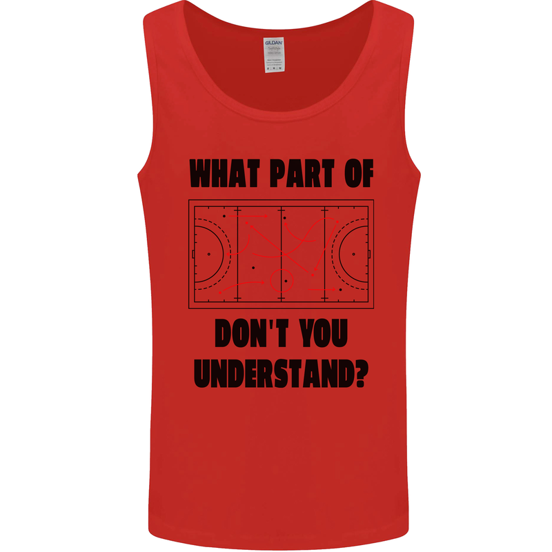 What Part of Hockey Dont You Understand Ice Mens Vest Tank Top Red