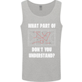 What Part of Hockey Dont You Understand Ice Mens Vest Tank Top Sports Grey