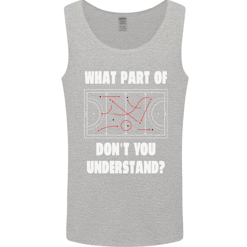 What Part of Hockey Dont You Understand Ice Mens Vest Tank Top Sports Grey