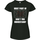 What Part of Hockey Dont You Understand Ice Womens Petite Cut T-Shirt Black